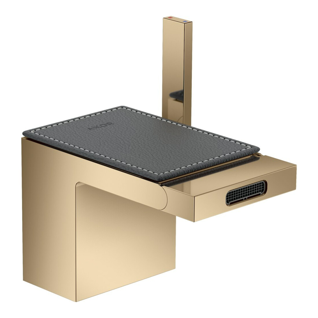 hansgrohe Platte Axor MyEdition 117x82mm, Leder grau