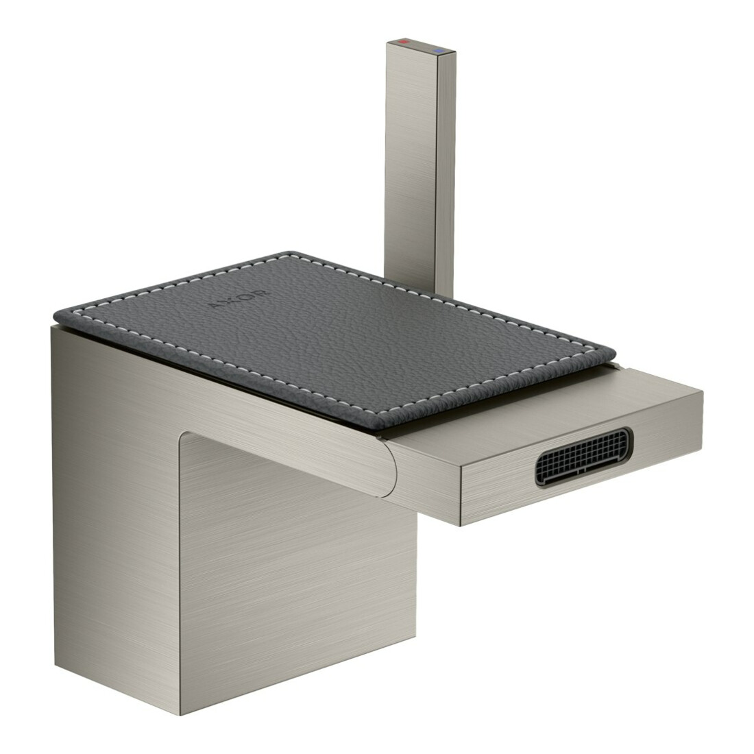 hansgrohe Platte Axor MyEdition 117x82mm, Leder grau