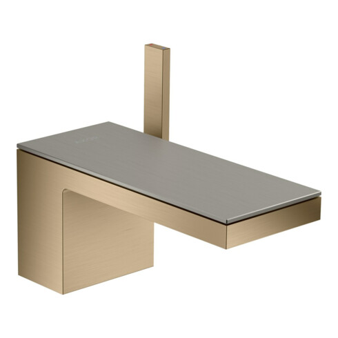 hansgrohe Platte Axor MyEdition 200x82mm, Edelstahl-Optik, Metall