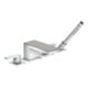 hansgrohe Platte Axor MyEdition 200x82mm, Edelstahl-Optik, Metall