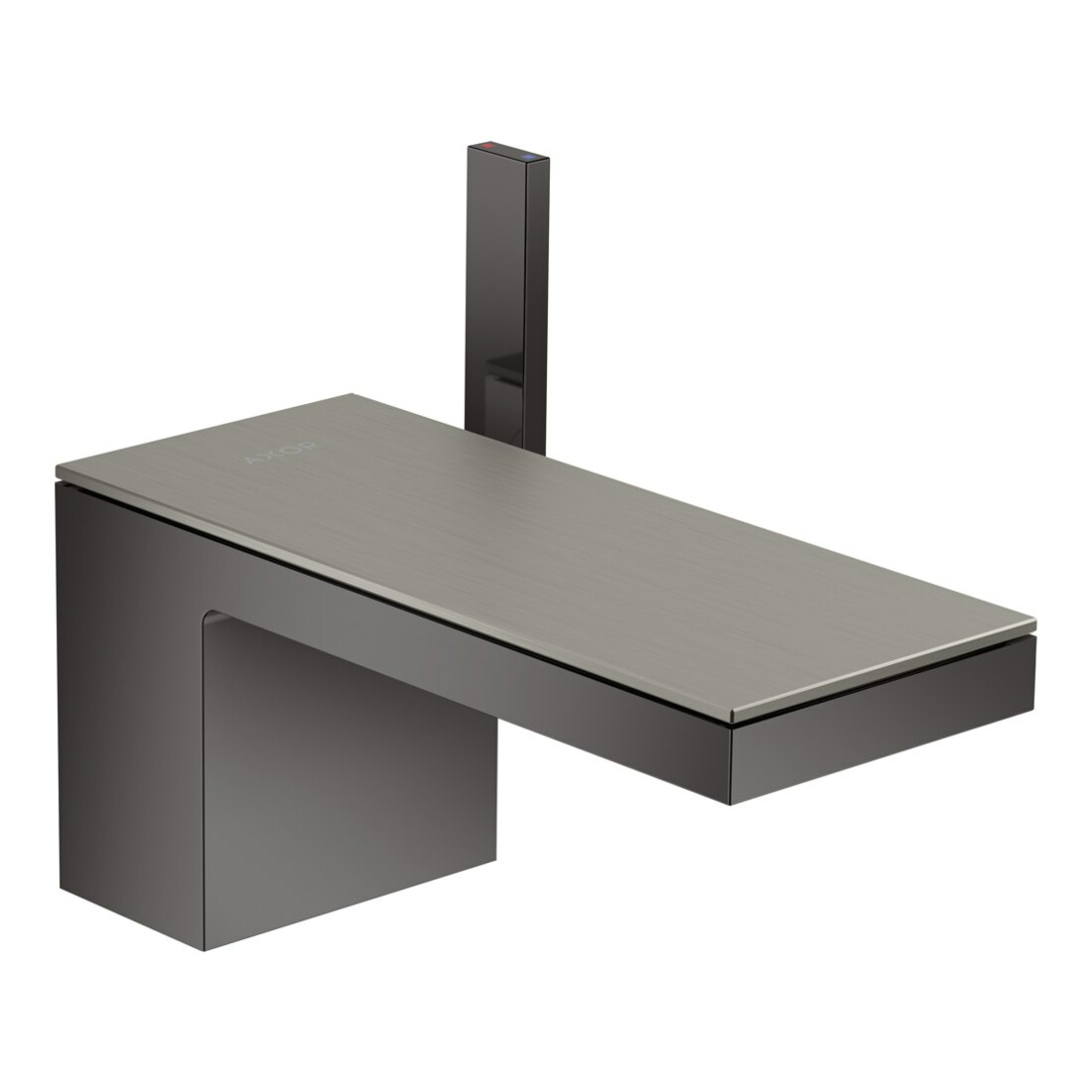 hansgrohe Platte Axor MyEdition 200x82mm, Edelstahl-Optik, Metall