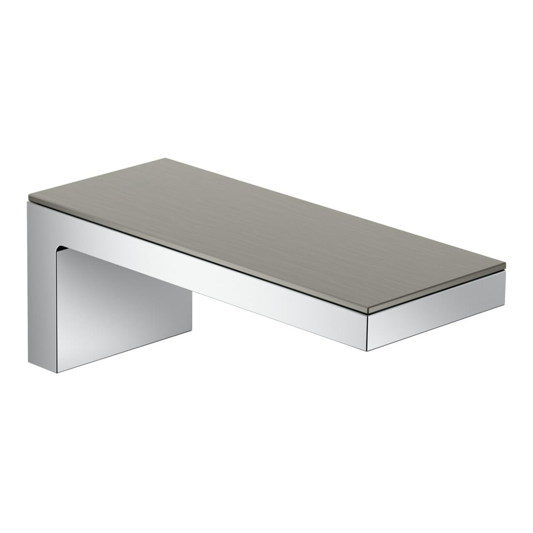 hansgrohe Platte Axor MyEdition 200x82mm, Edelstahl-Optik, Metall