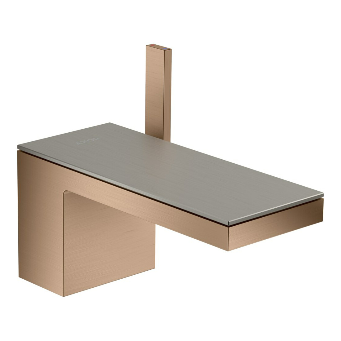 hansgrohe Platte Axor MyEdition 200x82mm, Edelstahl-Optik, Metall