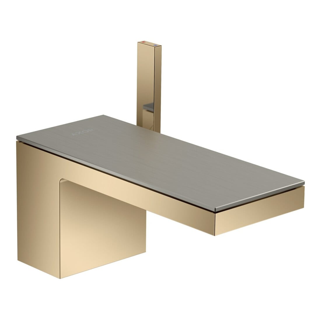 hansgrohe Platte Axor MyEdition 200x82mm, Edelstahl-Optik, Metall