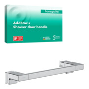 hansgrohe Poignée de porte de douche AddStoris L 398 mm, ép. verre 6-12 mm, métal, chromé-3