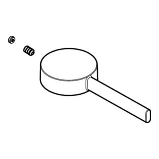 hansgrohe Poignée incl. vis + bouchon HG Zesis chrome