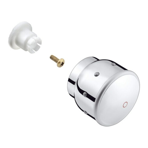 hansgrohe Poignée pour Mondial côté eau chaude blanc/optique or