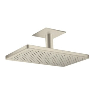 hansgrohe Pomme de douche Axor m plafond, 460x300mm, 1 an, inox brossé
