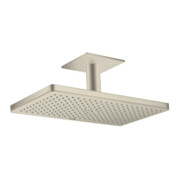 hansgrohe Pomme de douche Axor m plafond, 460x300mm, 1 an, inox brossé