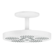 hansgrohe Pomme de douche Axor One avec raccord plafond, 2 jets, blanc mat