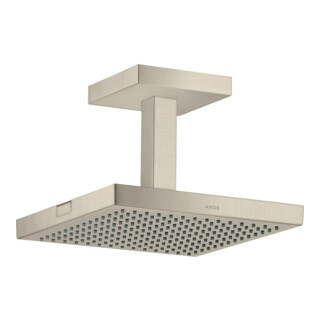 hansgrohe Pomme de douche Axor Starck plafond, 240x240 mm, 1 an, nickel brossé