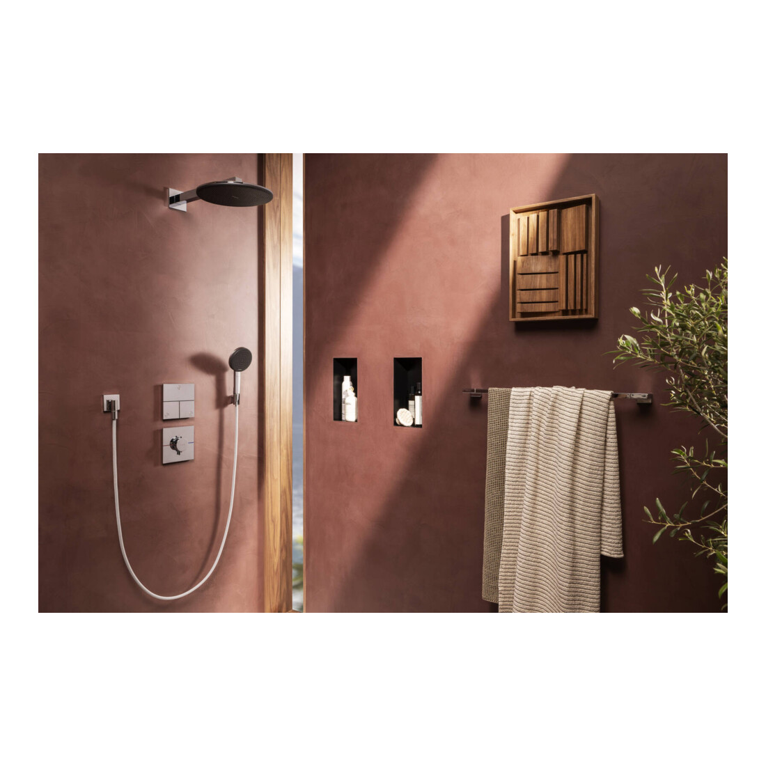 hansgrohe Pomme de douche Raindance Alive S 2 jets, EcoSmart, press. min. 1,2 bar, chrome