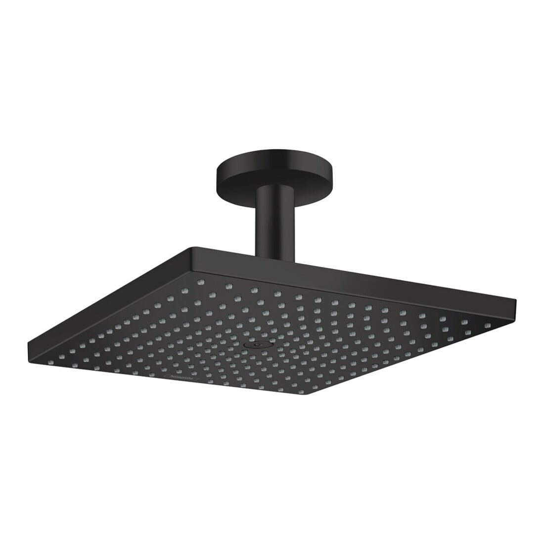 hansgrohe Pomme de douche Raindance E 300 avec raccord plafond, 1 jet, noir mat