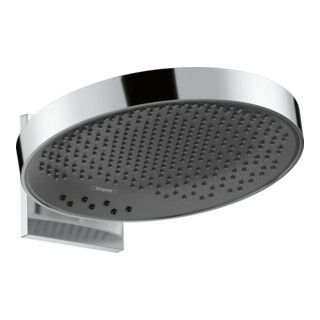 hansgrohe Pomme de douche Rainfinity 360 Sortie 381 mm, 3 jets, avec raccord mural, chrome