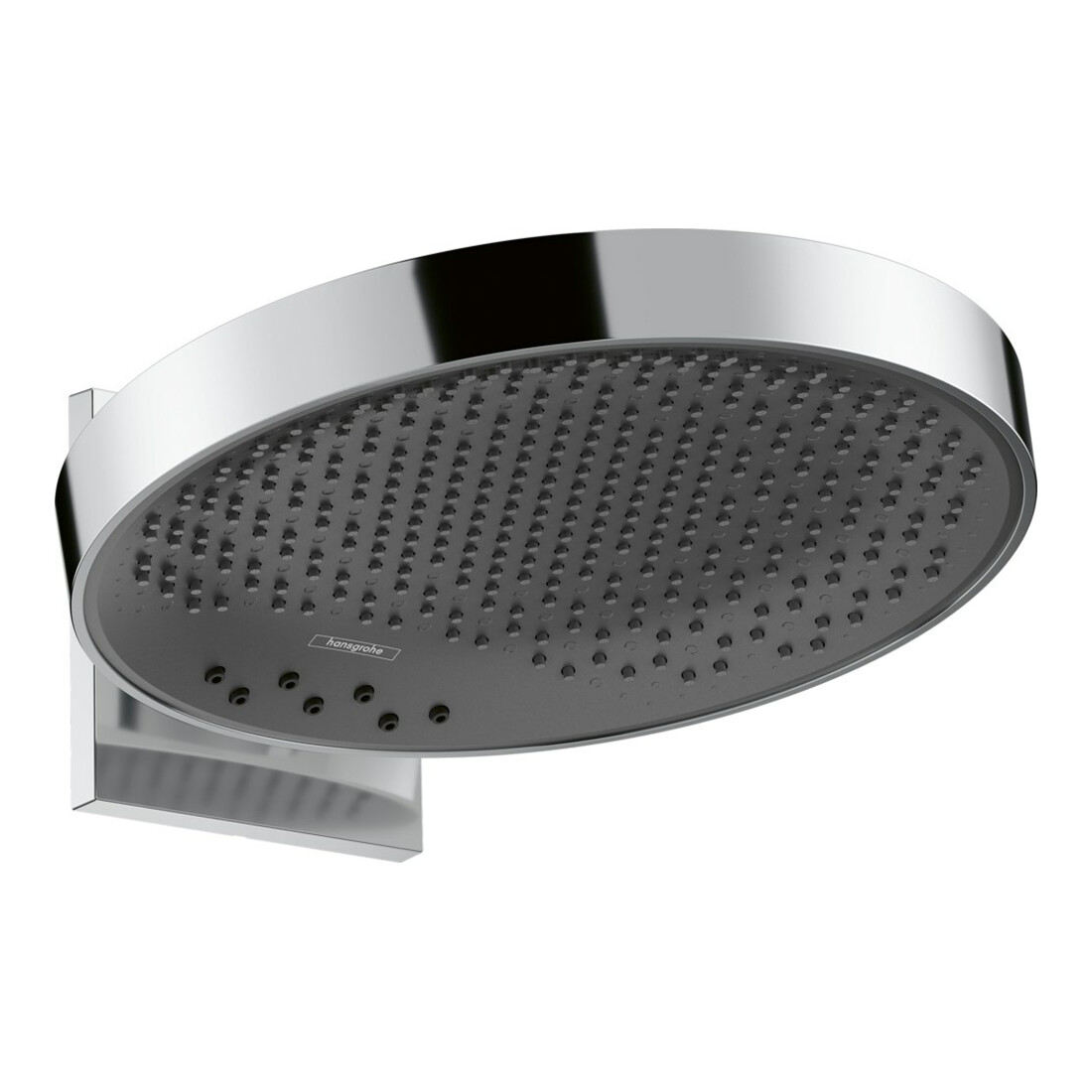 hansgrohe Pomme de douche Rainfinity 360 Sortie 381 mm, 3 jets, avec raccord mural, chrome