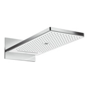hansgrohe Pomme de douche Rainmaker Select 3jets, avec raccord mural, blanc/chrome