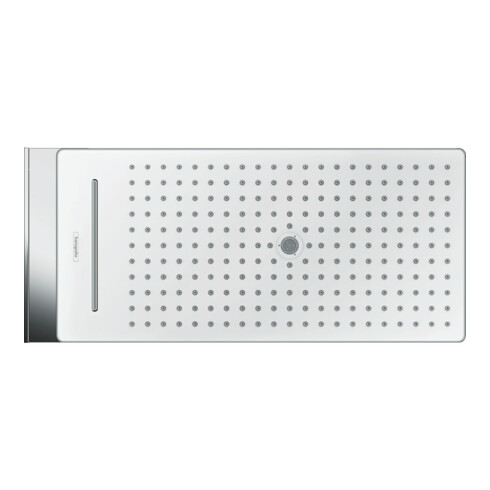 hansgrohe Pomme de douche Rainmaker Select 3jets, avec raccord mural, blanc/chrome