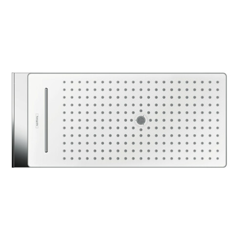 hansgrohe Pomme de douche Rainmaker Select 3jets, avec raccord mural, blanc/chrome