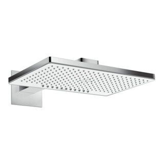 hansgrohe Pomme de douche Rainmaker Select 460 2jets, montage mural, avec bras 461 mm, blanc/chrome