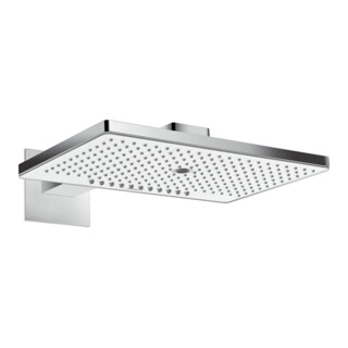 hansgrohe Pomme de douche Rainmaker Select 460 3jets, mural, avec bras 461 mm, blanc/argent chrome
