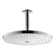 hansgrohe Pomme de tête Raindance Select S 300 avec raccord plafond, 2 jets, blanc/chrome