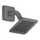 hansgrohe Pommeau de douche Axor Citterio C 120 x 120 mm avec bras de douche brush bleu