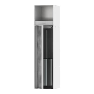 hansgrohe Porte-brosse WC encastré XtraStoris avec porte-papier, porte carrelée, blanc mat