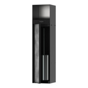 hansgrohe Porte-brosse WC encastré XtraStoris avec porte-papier, porte, noir mat