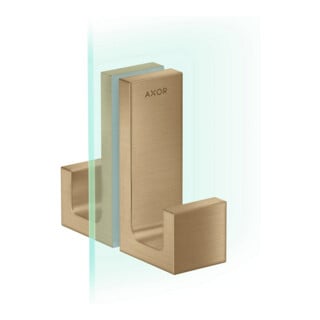 hansgrohe Porte de douche Axor Uni rectangulaire bronze brossé