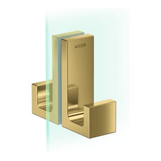 hansgrohe Porte de douche Axor Uni rectangulaire optique or poli