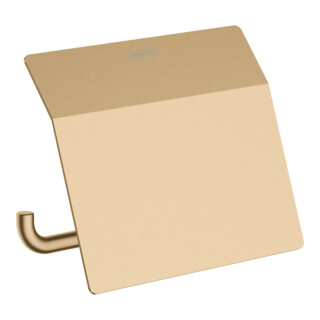 hansgrohe Porte-papier AddStoris m avec couvercle, bronze brossé, fixation murale, métal