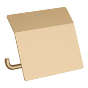 hansgrohe Porte-papier AddStoris m avec couvercle, bronze brossé, fixation murale, métal