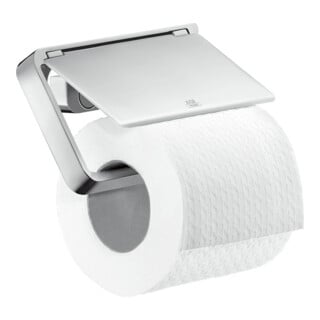 hansgrohe Porte-papier Axor universel avec couvercle, métal, chrome