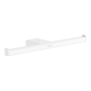 hansgrohe Porte-papier toilette AddStoris double, fixation murale, métal, blanc mat