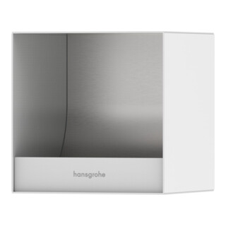 hansgrohe Porte-papier toilette encastré XtraStoris 150x150x140mm, blanc mat