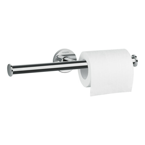 hansgrohe Porte-papier toilette Logis Uni double, fixation murale, laiton, chrome