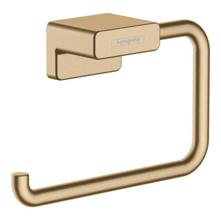 hansgrohe Porte-rouleau AddStoris sans couvercle, bronze brossé, mural, métal