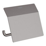 hansgrohe Porte-rouleau papier AddStoris m avec couvercle, brossé bleu, mural, métal