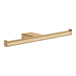 hansgrohe Porte-rouleaux AddStoris double, mural, métal, bronze brossé