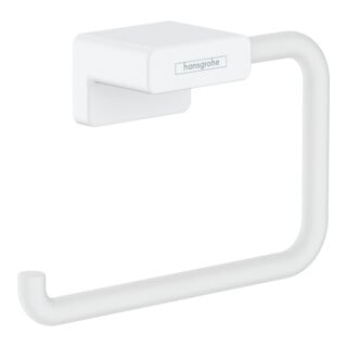 hansgrohe Porte-rouleaux AddStoris sans couvercle, blanc mat, mural, métal