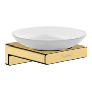 hansgrohe Porte-savon AddStoris Wd, insert, verre mat, métal, opt. or poli
