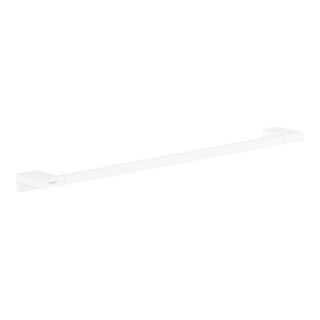 hansgrohe Porte-serviette AddStoris L 648 mm, montage mural, métal, blanc mat
