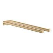 hansgrohe Porte-serviettes AddStoris L 445 mm, 2 bras, blanc, métal, bronze brossé