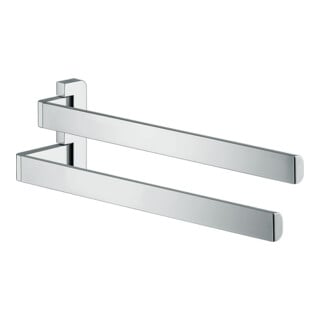 hansgrohe Porte-serviettes Axor universel 409 mm, 2 bras, pivotant, aspect inox