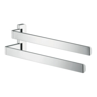 hansgrohe Porte-serviettes Axor universel 409 mm, 2 bras, pivotant individuellement, chrome