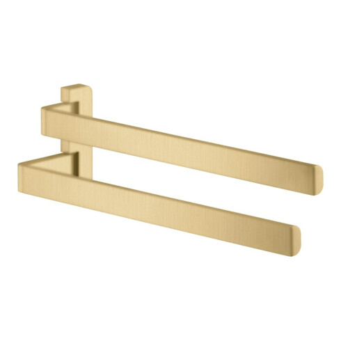 hansgrohe Porte-serviettes Axor universel 409 mm, 2 bras, pivotant, or brossé optique