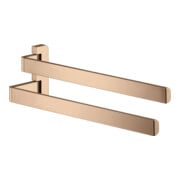 hansgrohe Porte-serviettes Axor universel 409 mm, 2 bras, pivotant, or rouge poli