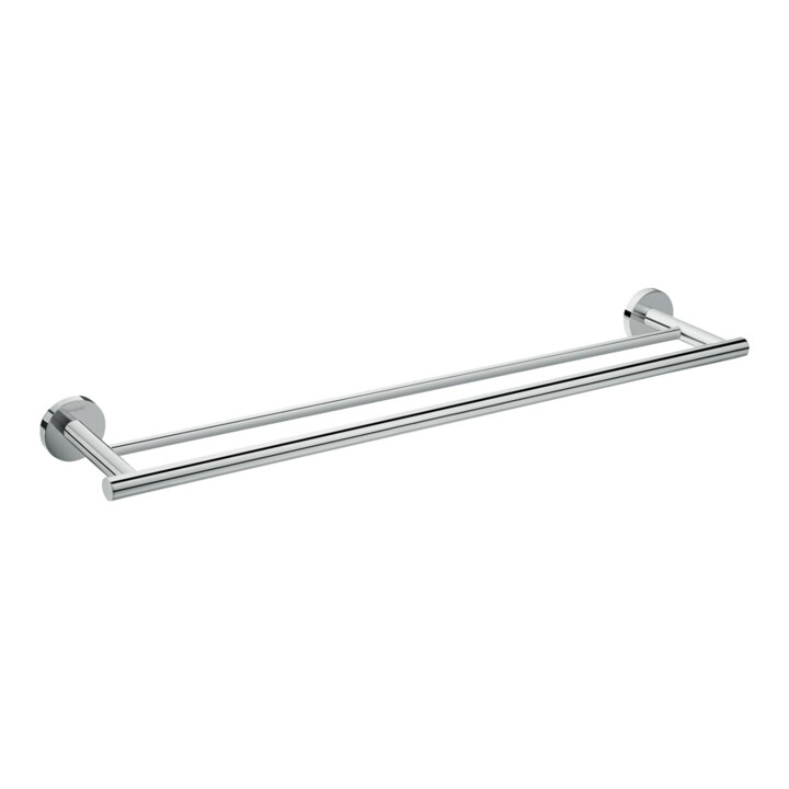 hansgrohe Porte-serviettes Logis Universal L 644 mm, double, mural, MS, métal, chromé