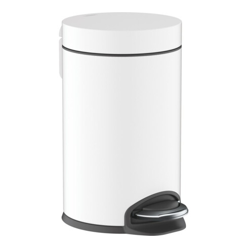 hansgrohe Poubelle à pédale AddStoris 3 l, libre, blanc mat