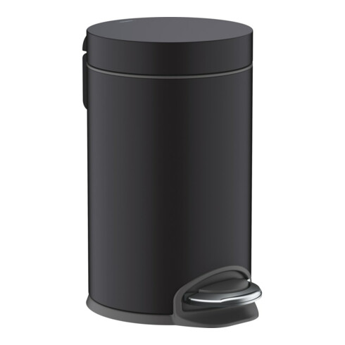 hansgrohe Poubelle à pédale AddStoris Capacité 3 l, libre, noir mat